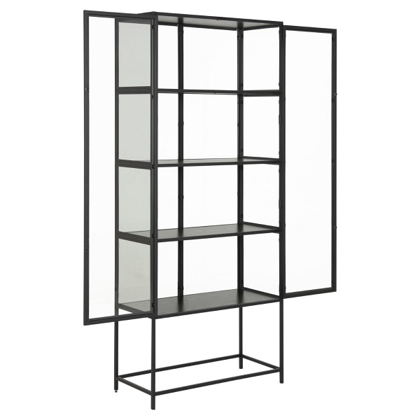 Witryna Seaford czarna wysoka - ACTONA